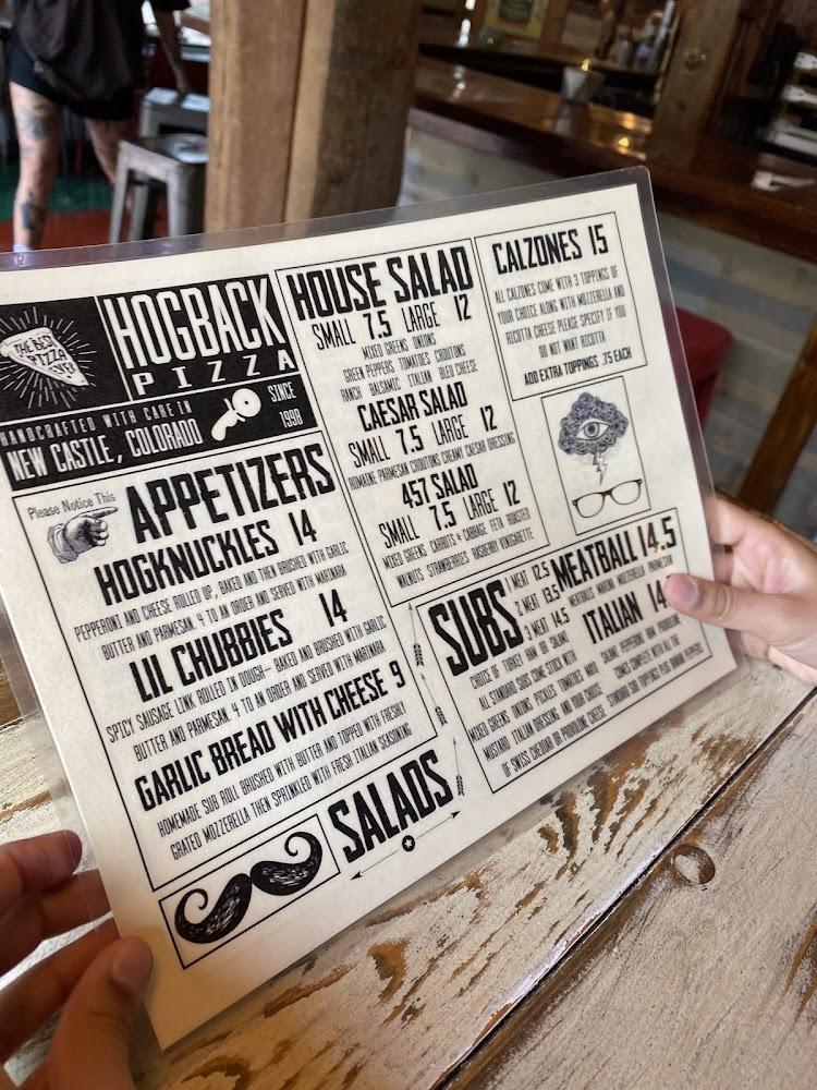 Hogback Pizza Menu image 2